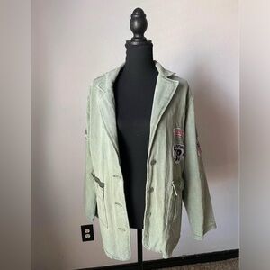 Vici Light Green Casual Blazer